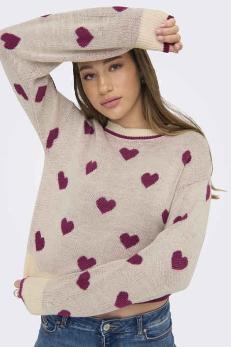 Jacqueline de Yong jdyromance l/s jacq. pullover knt n